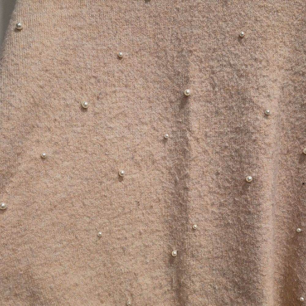 💙 Pearl-Embellished Light Pink Women's Sweater - Picture 5 of 5
